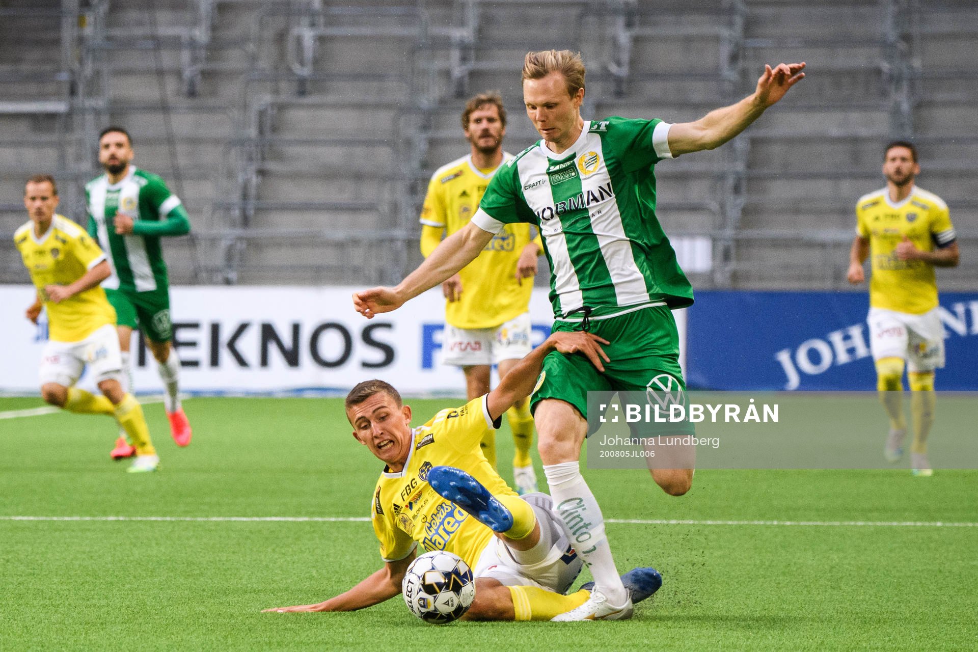 Hammarbys Tim Söderström och Falkenbergs John Björkengren