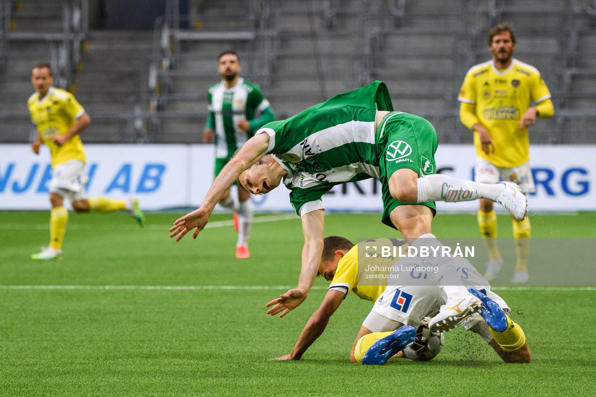 Hammarbys Tim Söderström och Falkenbergs John Björkengren