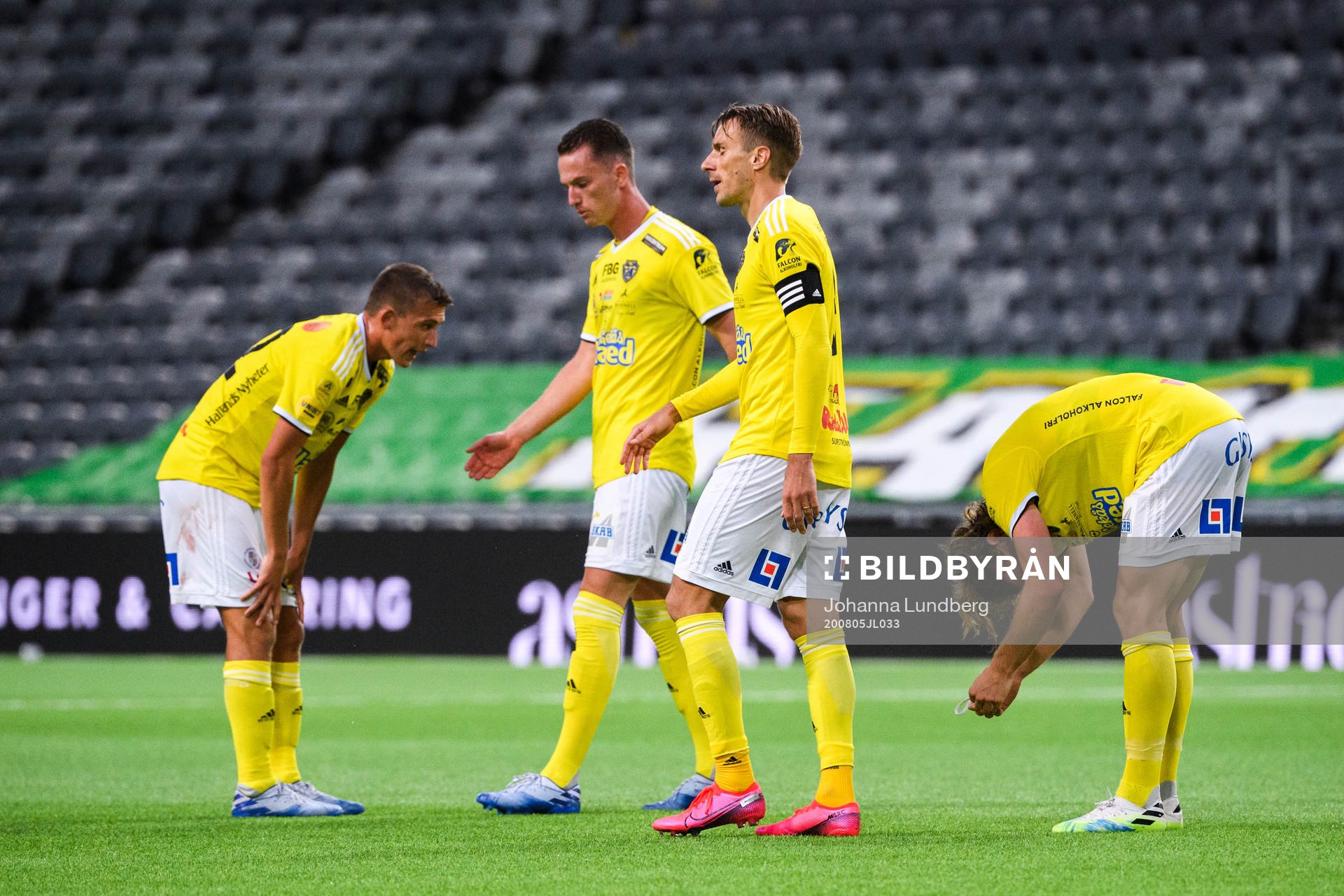 Falkenbergs Carl Johansson , Tobias Karlsson och Sander van