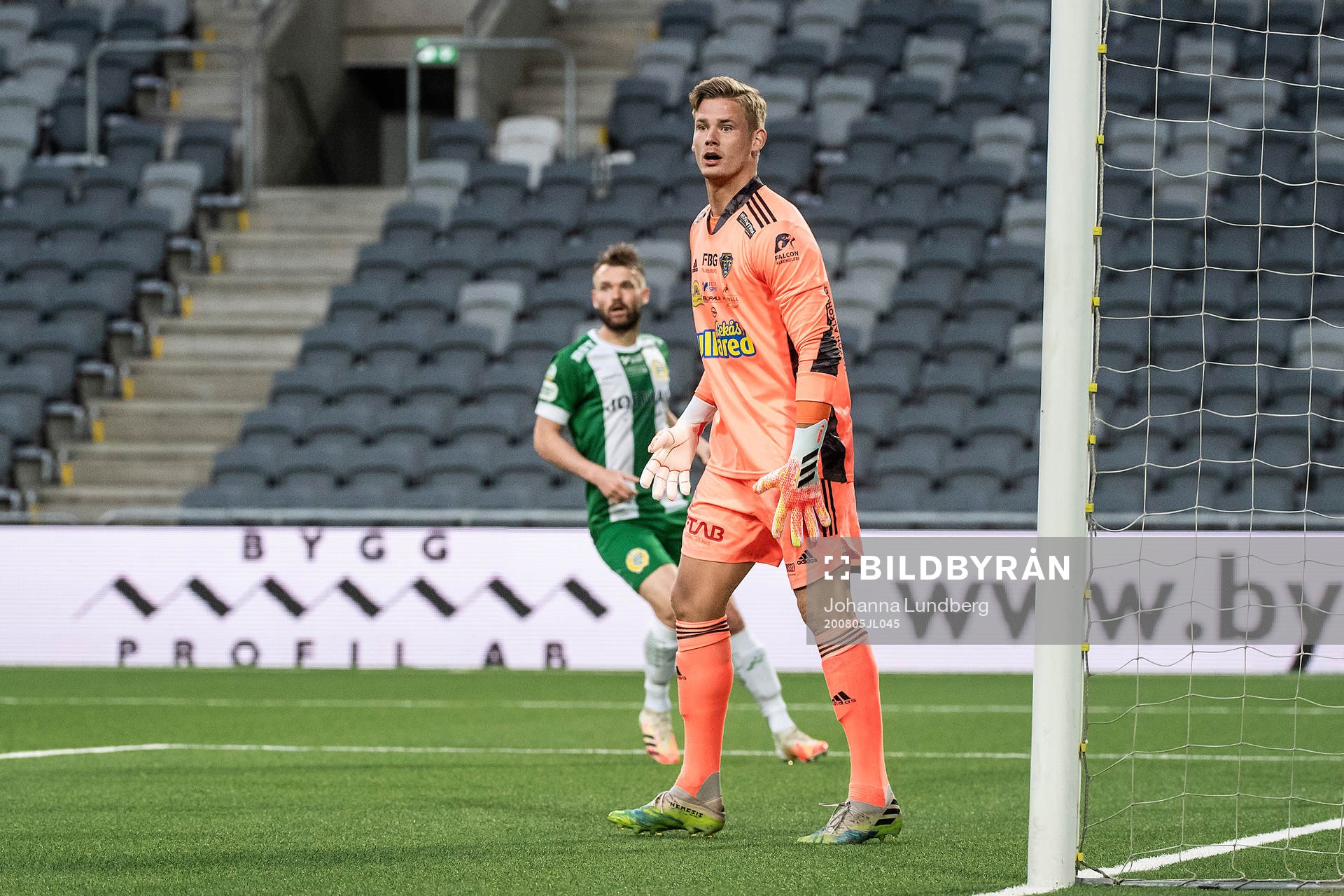 Falkenbergs målvakt Johan Brattberg