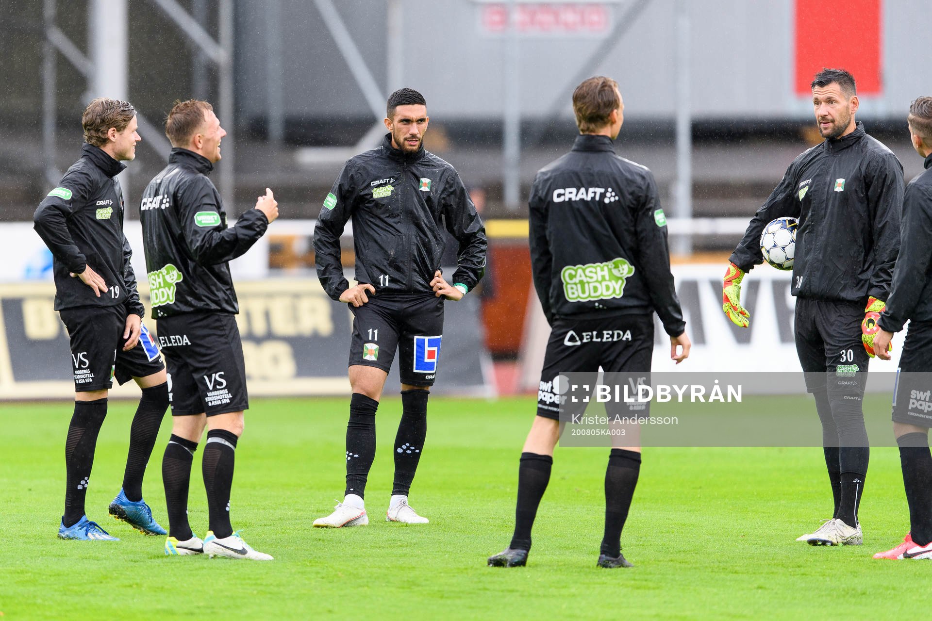 Varbergs Daniel Krezic före fotbollsmatchen i Allsvenskan