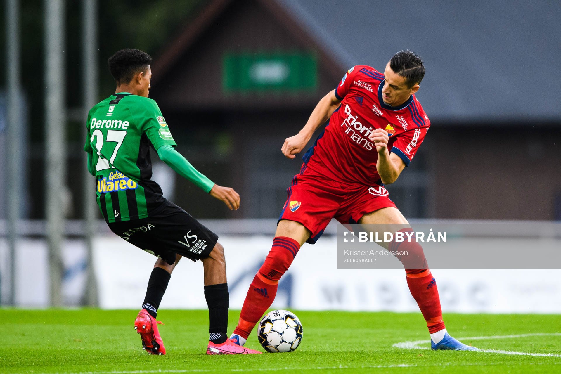 Varbergs Tashreeq Matthews och Djurgårdens Haris Radetinac