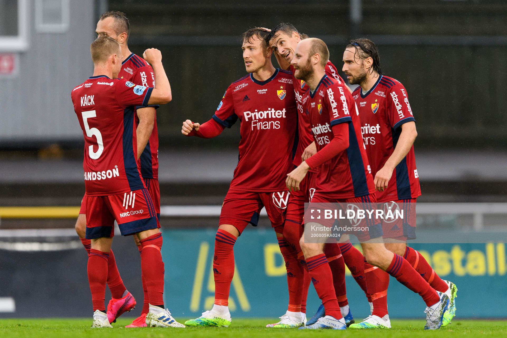 Djurgårdens spelare jublar