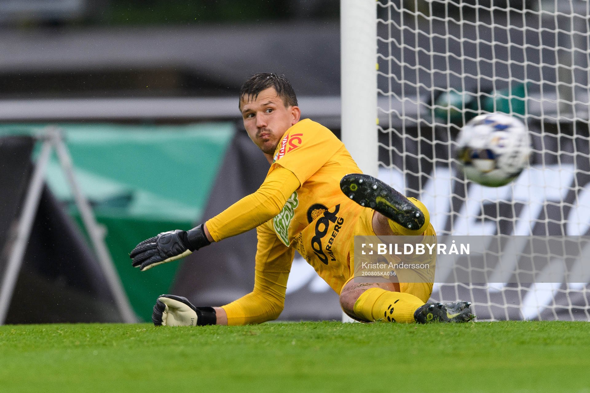 Varbergs målvakt August Strömberg