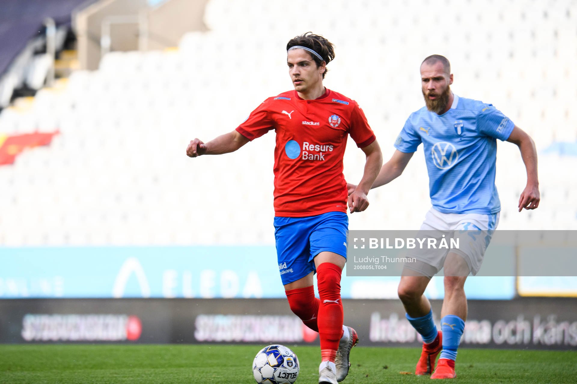 Helsingborgs Brandur Hendriksson och Malmö FFs Jo Inge