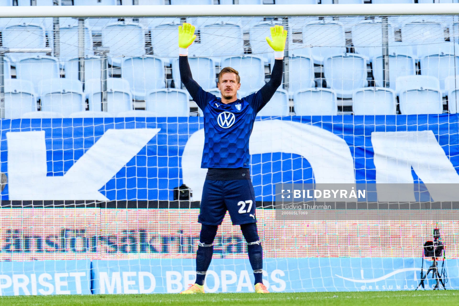 Malmö FFs målvakt Johan Dahlin