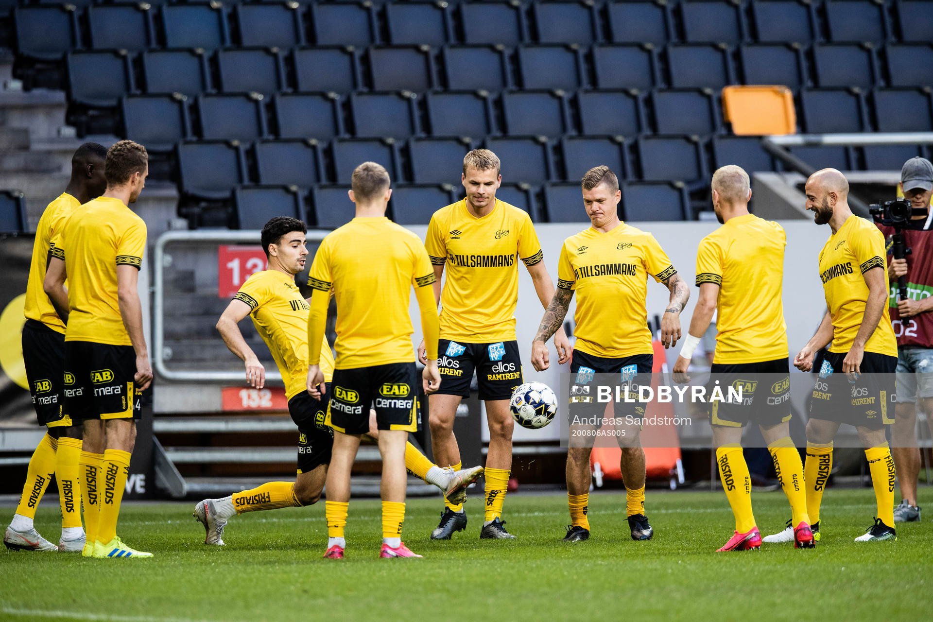 Elfsborgs spelare värmer upp