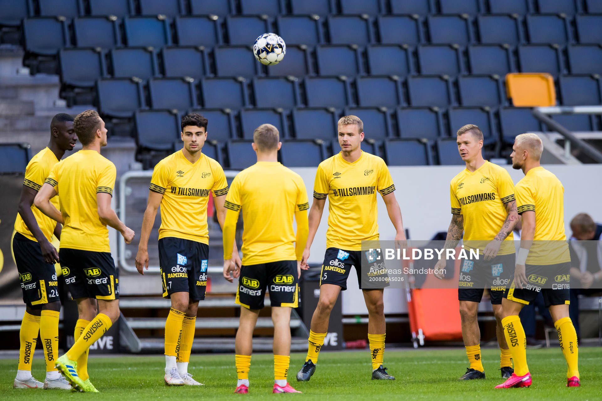 Elfsborgs spelare värmer upp