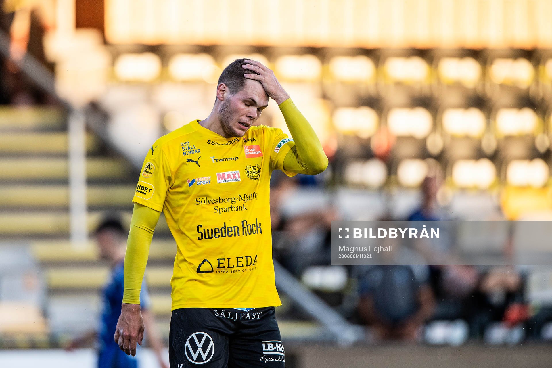 Mjällbys Jacob Bergström deppar