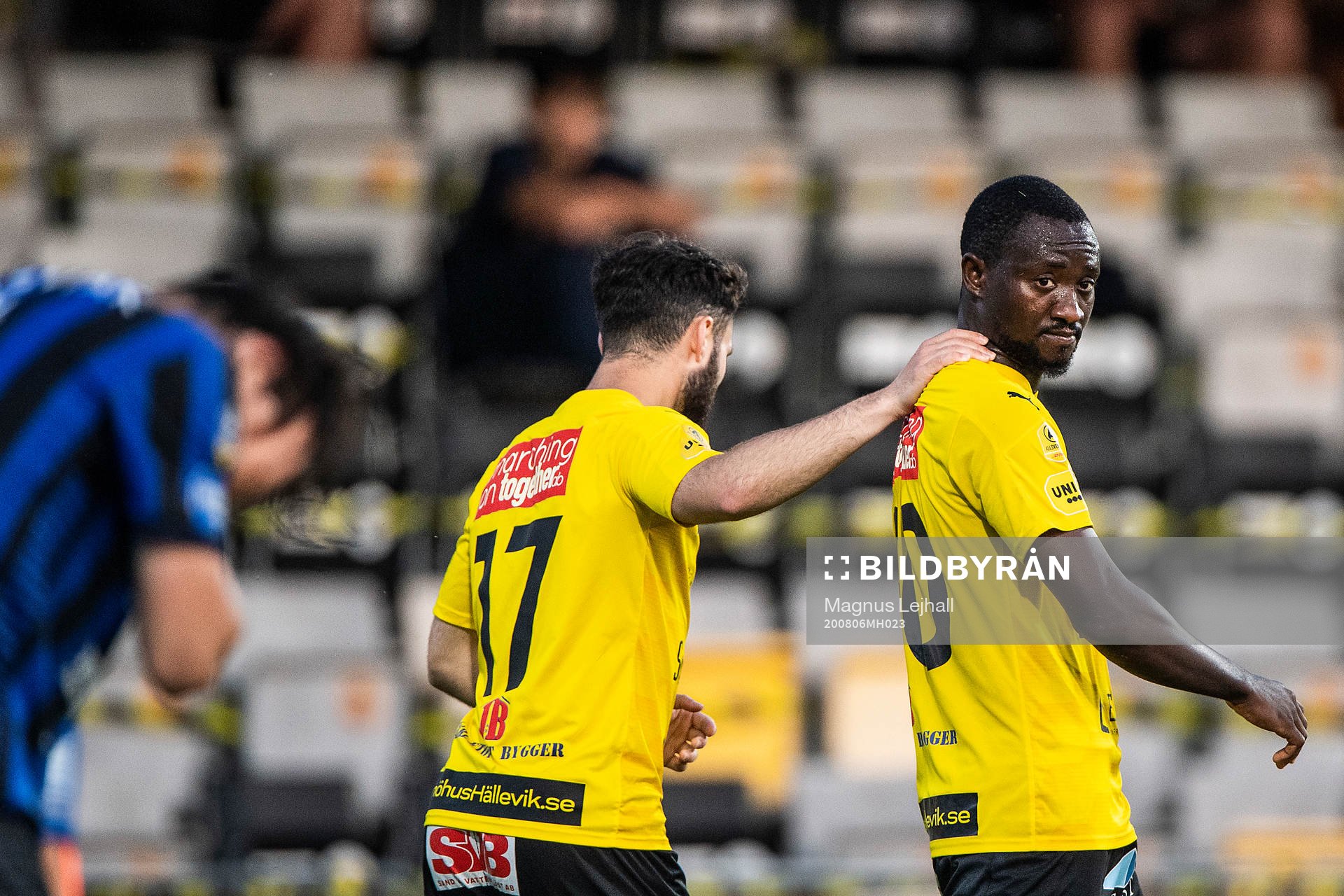 Mjällbys Moses Orwohicho Ogbu jublar