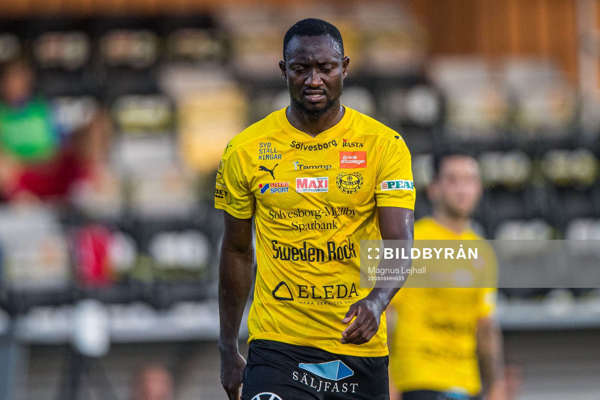 Mjällbys Moses Orwohicho Ogbu deppar