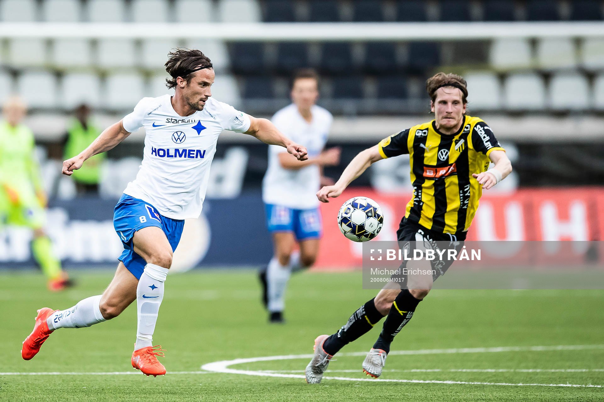 IFK Norrköpings Linus Hallenius och Häckens Erik Friberg