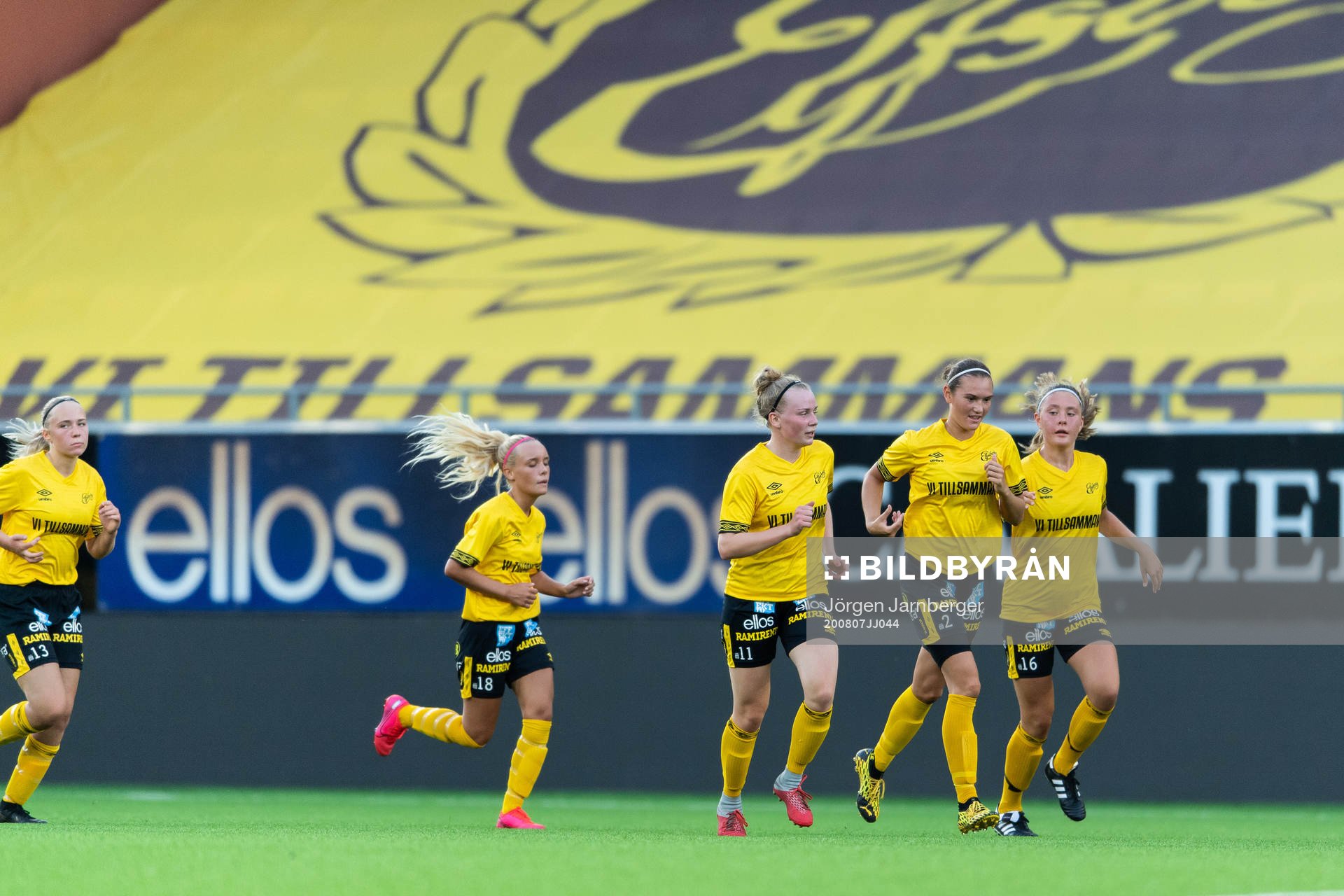 Elfsborgs Evelina Brink, Moa Skoglund, Leann Nyström,