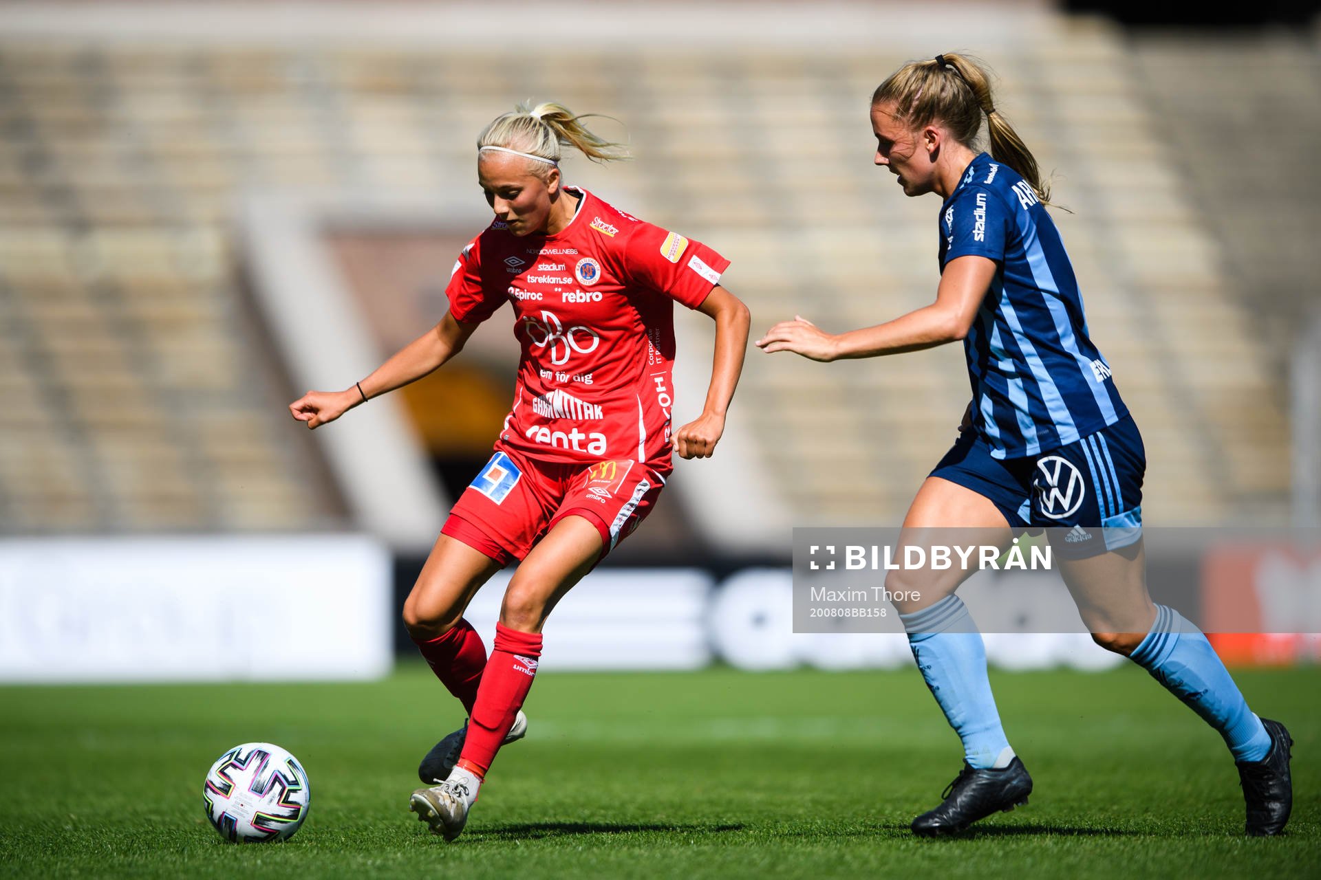 Örebros Sara Lilja-Vidlund och Djurgårdens Fanny Lång