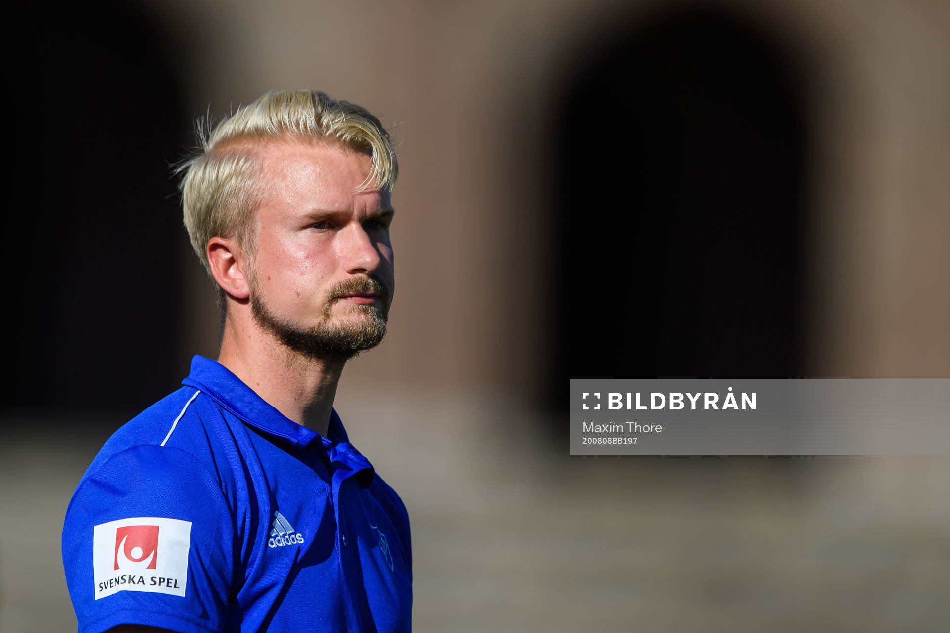 Djurgårdens tränare Pierre Fondin under fotbollsmatchen i Damallsvenskan mellan Djurgården och Örebro den 8 augusti 2020 i Stockholm.