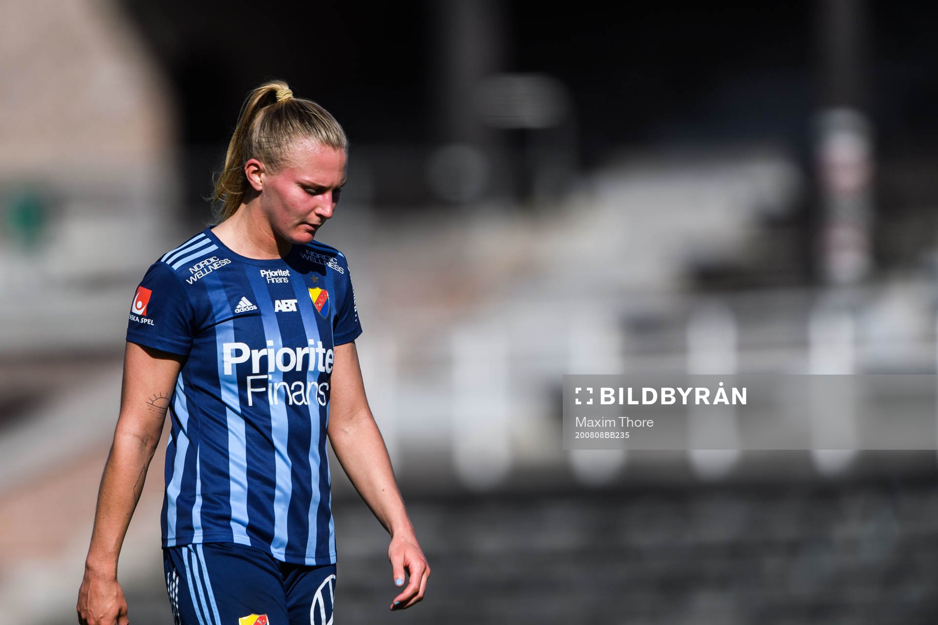 Djurgårdens Rachel Bloznalis deppar