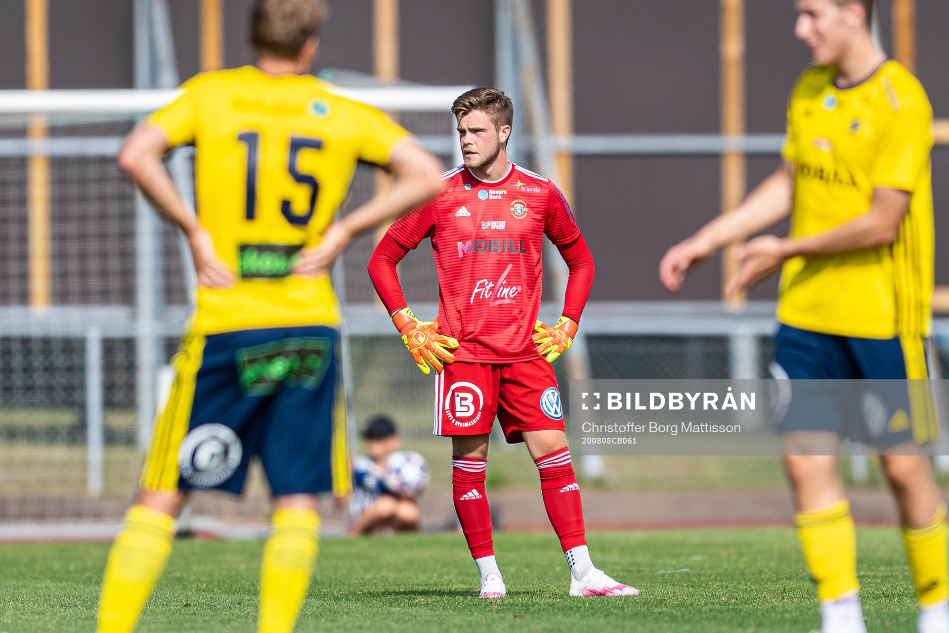 Ängelholms målvakt Robin Streifert