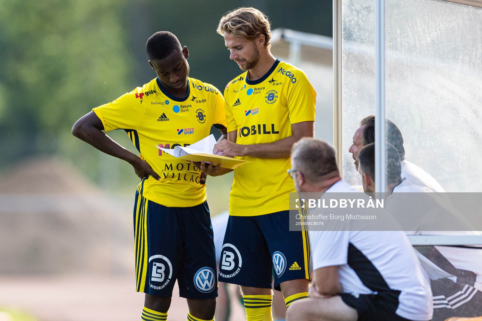 Ängelholms Zacharia N'Dao och Marcus Eriksson