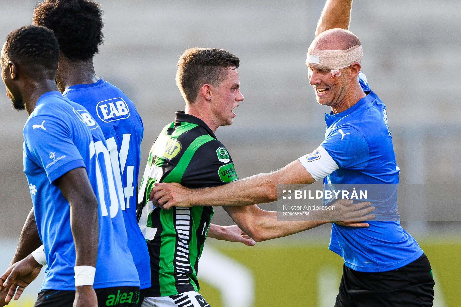 GAIS Aiden Harvey och Halmstads Andreas Johansson