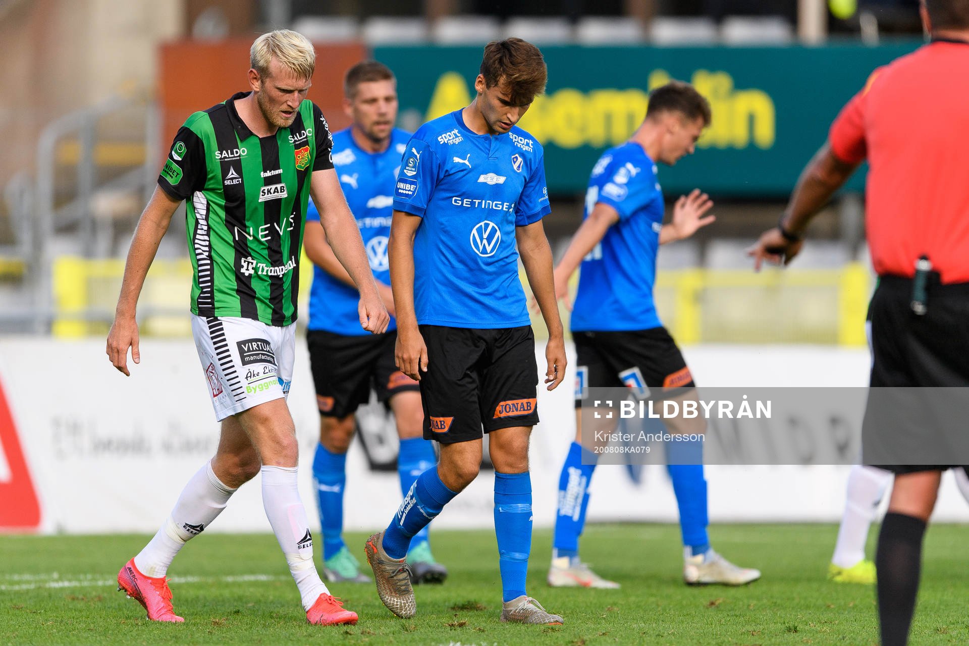 GAIS Joackim Åberg och Halmstads Rasmus Wiedesheim-Paul