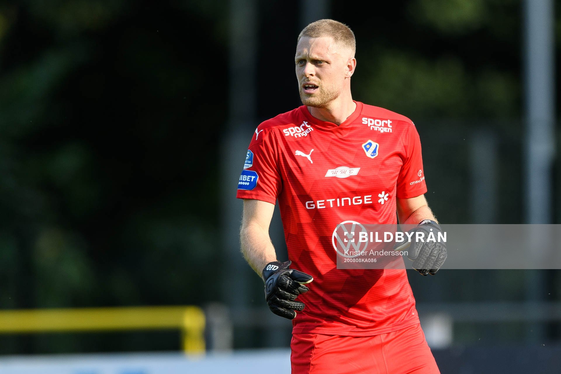 Halmstads målvakt Malkolm Nilsson Säfqvist