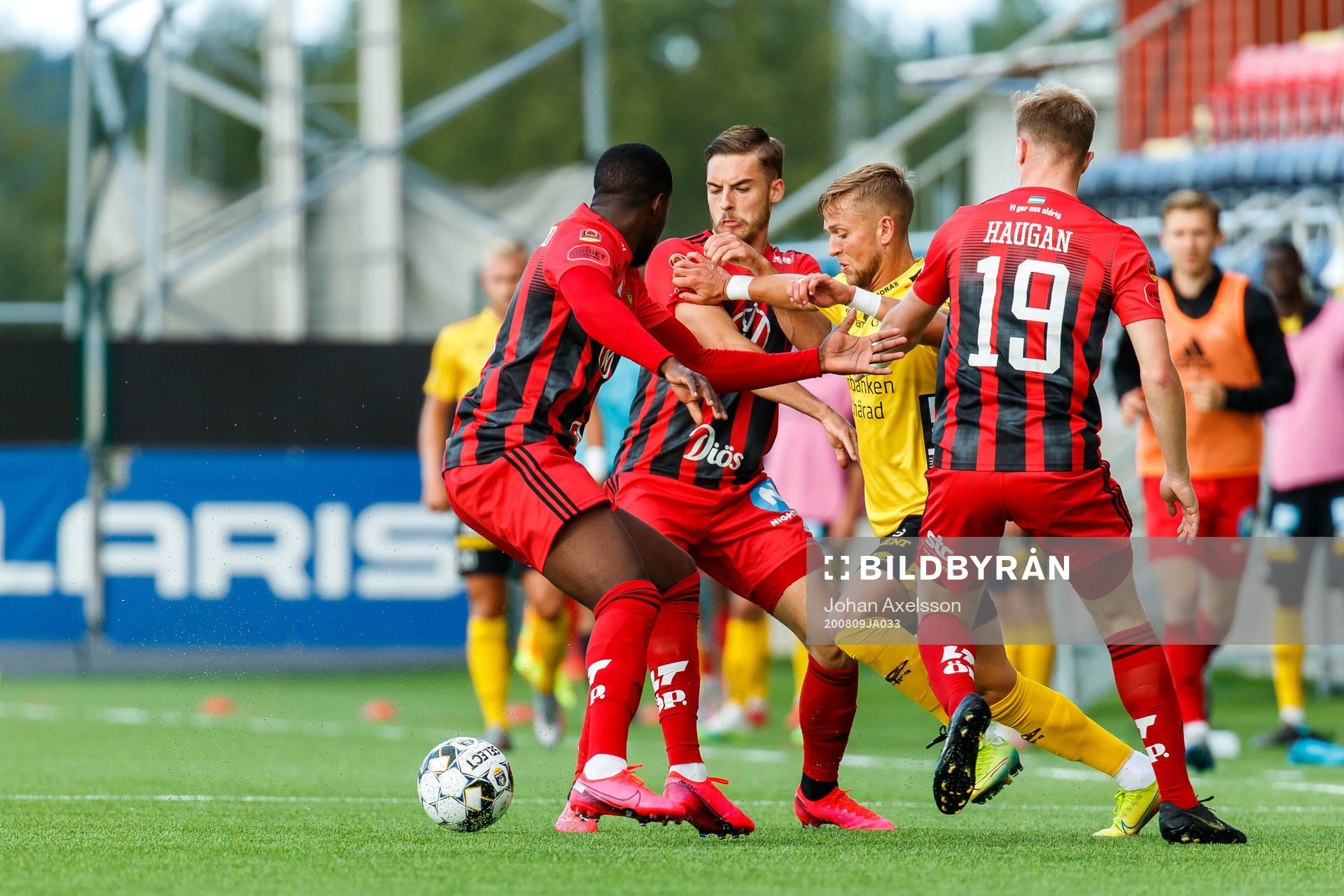 Östersunds Isak Ssewankambo, Felix Hörberg och Eirik