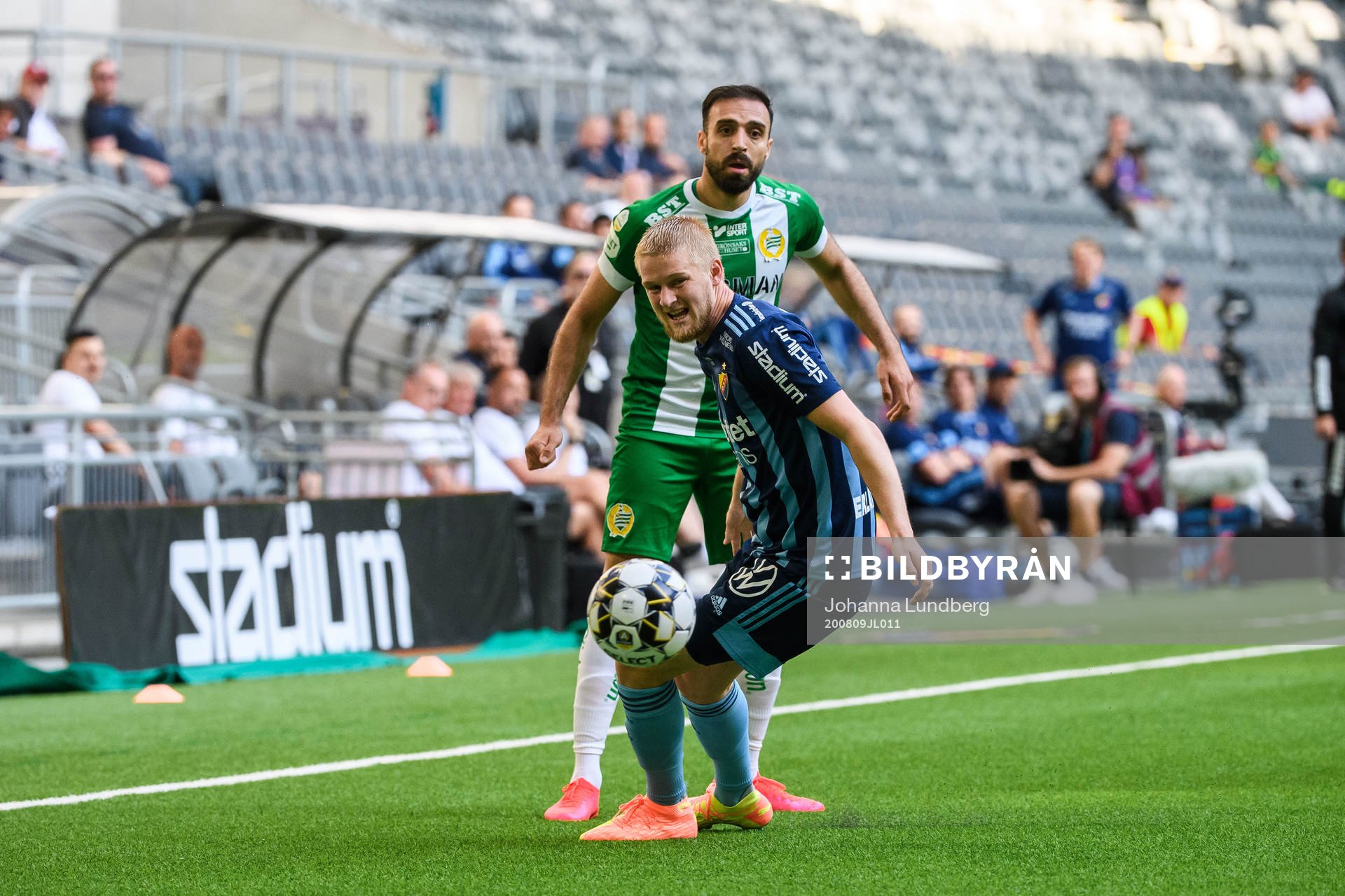 Hammarbys Abdul Khalili och Djurgårdens Kalle Holmberg