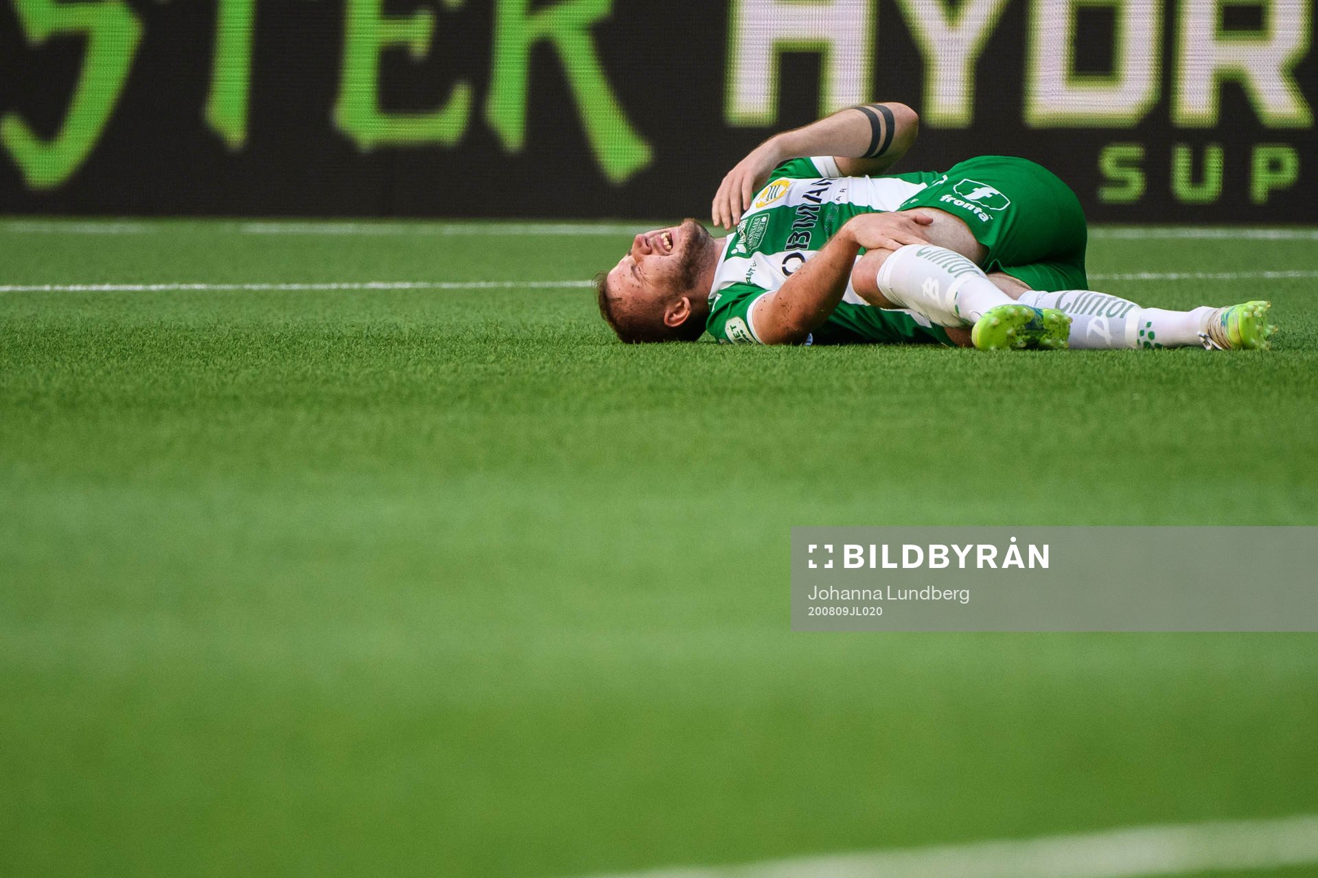 Hammarbys Darijan Bojanic har ont