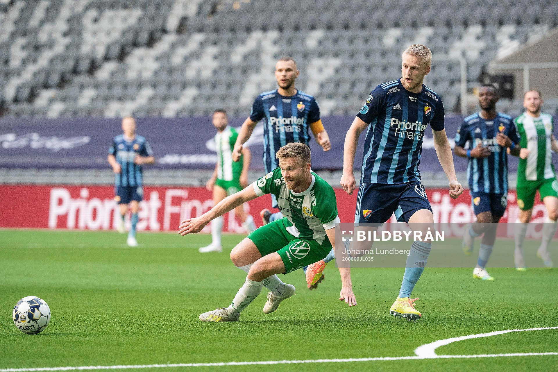 Hammarbys Dennis Widgren och Djurgårdens Kalle Holmberg