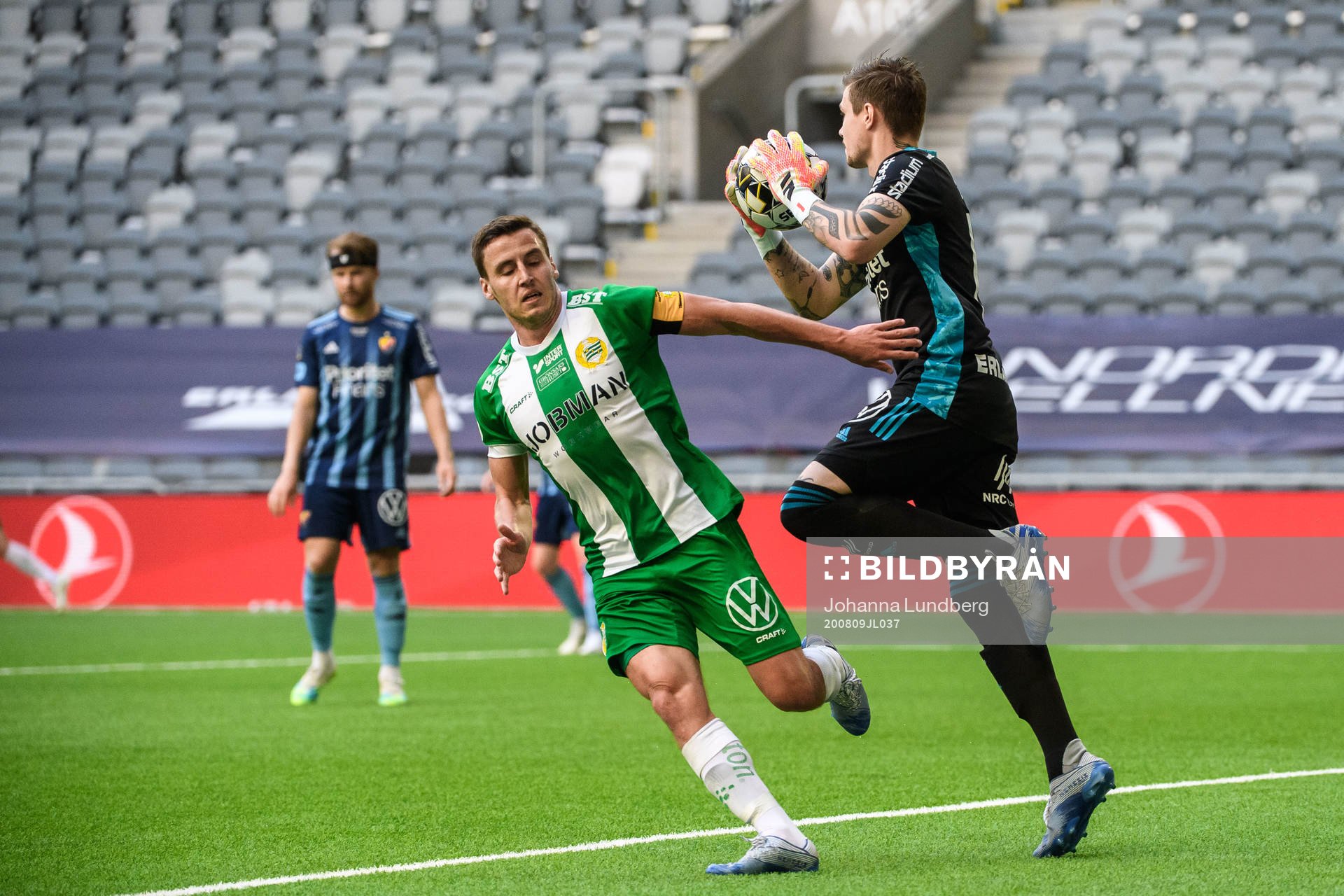 Djurgårdens målvakt Per Kristian Bråtveit och Hammarbys