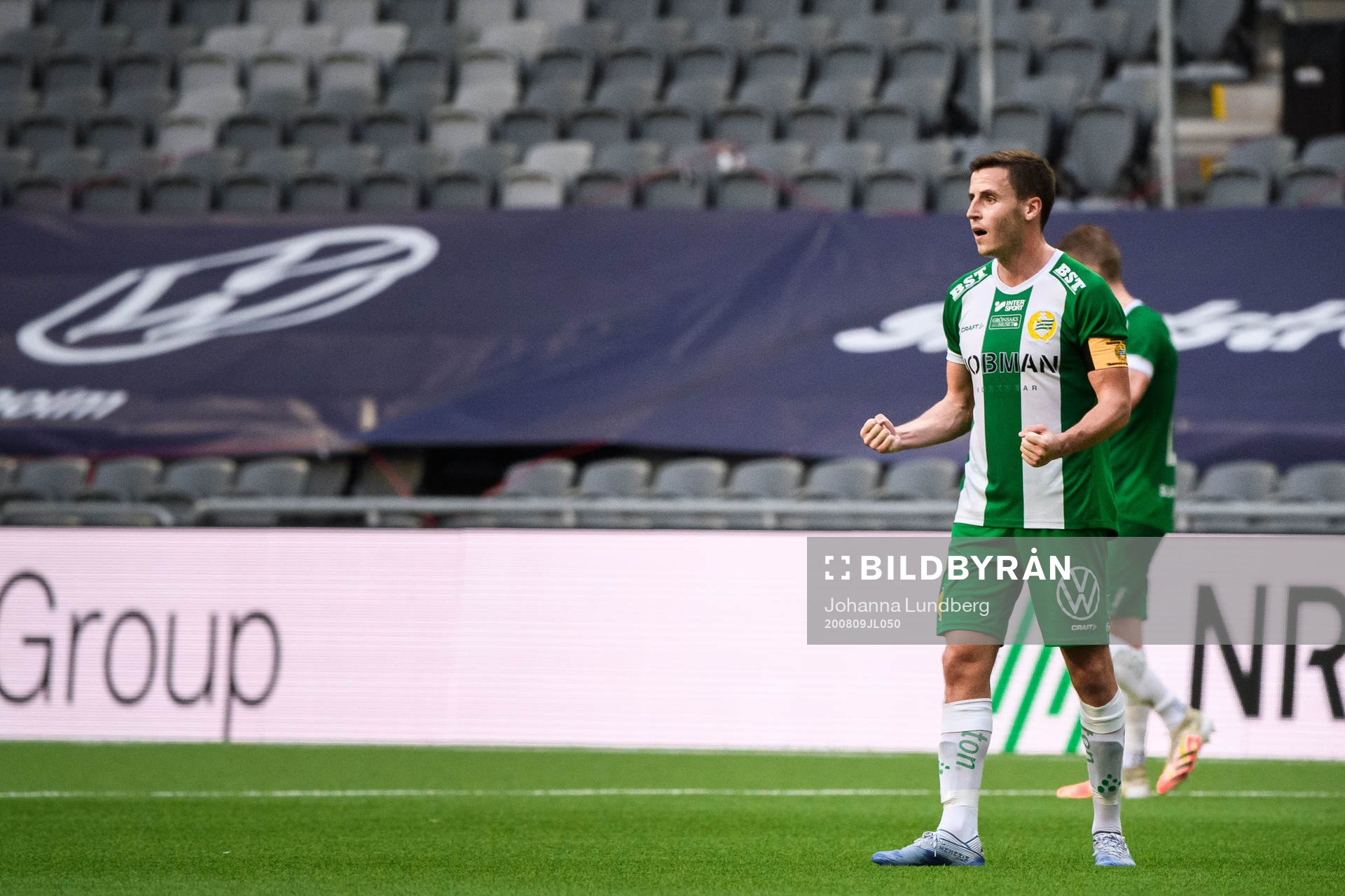 Hammarbys Jeppe Andersen jublar