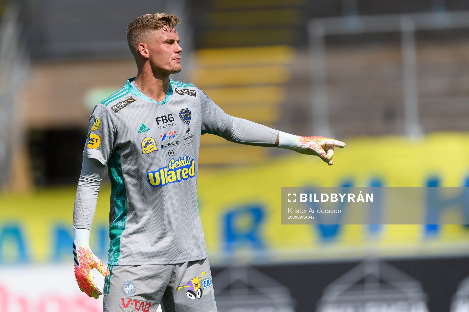 Falkenbergs målvakt Johan Brattberg