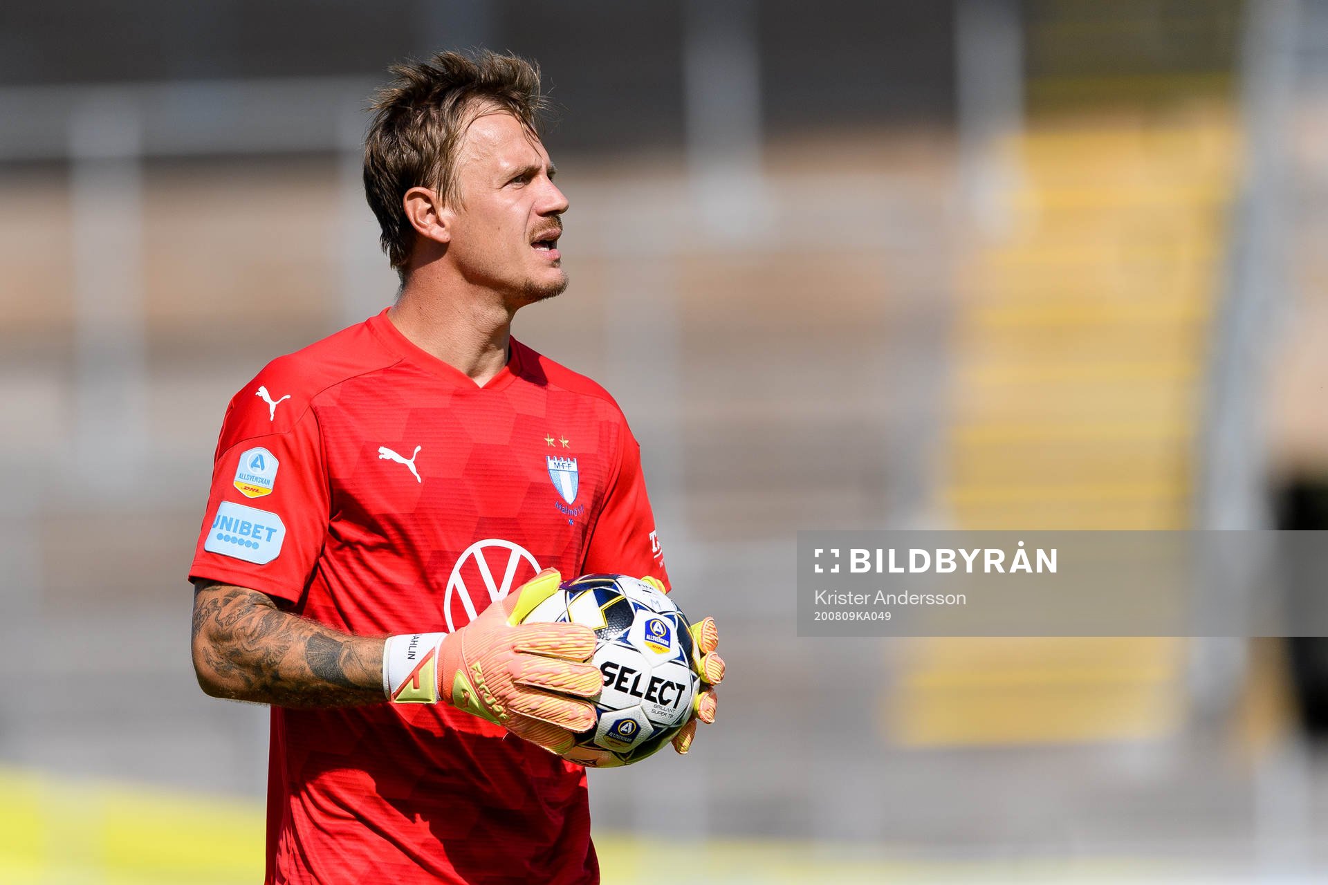 Malmö FFs målvakt Johan Dahlin