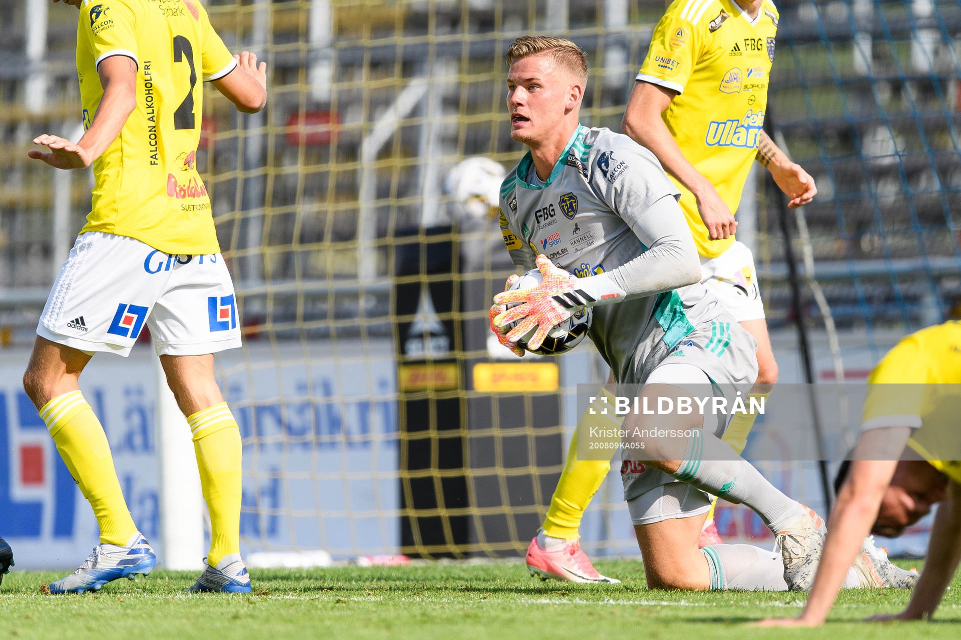 Falkenbergs målvakt Johan Brattberg
