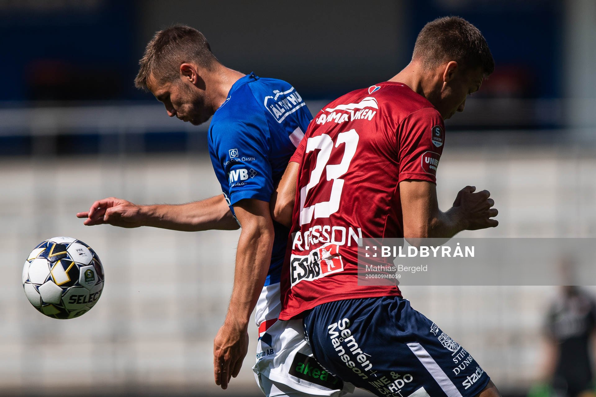 Trelleborgs Oscar Johansson och Örgrytes Arvid Brorsson