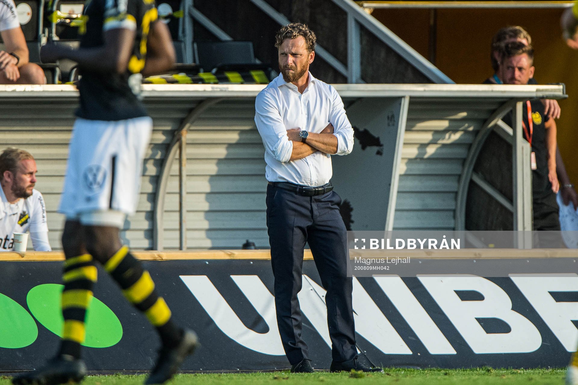 s tränare Bartosz Grzelak deppar