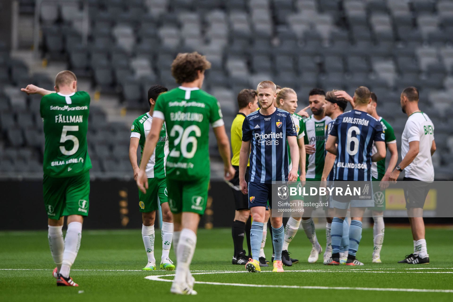 Djurgårdens Kalle Holmberg deppar
