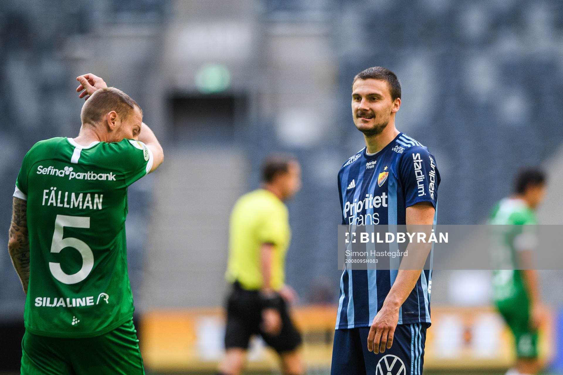 Hammarbys David Fällman och Djurgårdens Erik Berg