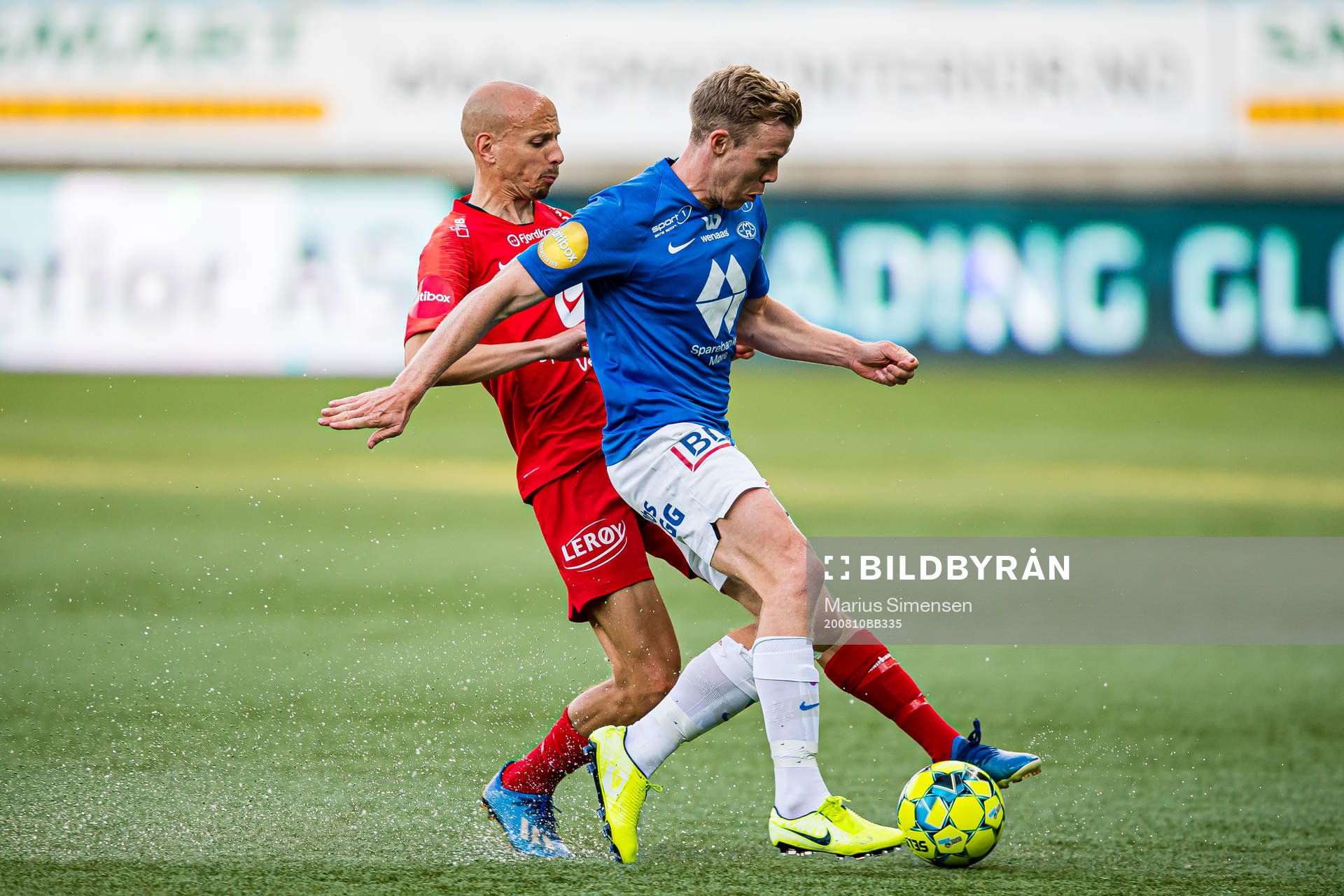 Ruben Kristiansen of Brann and Erling Knudtzon of Molde