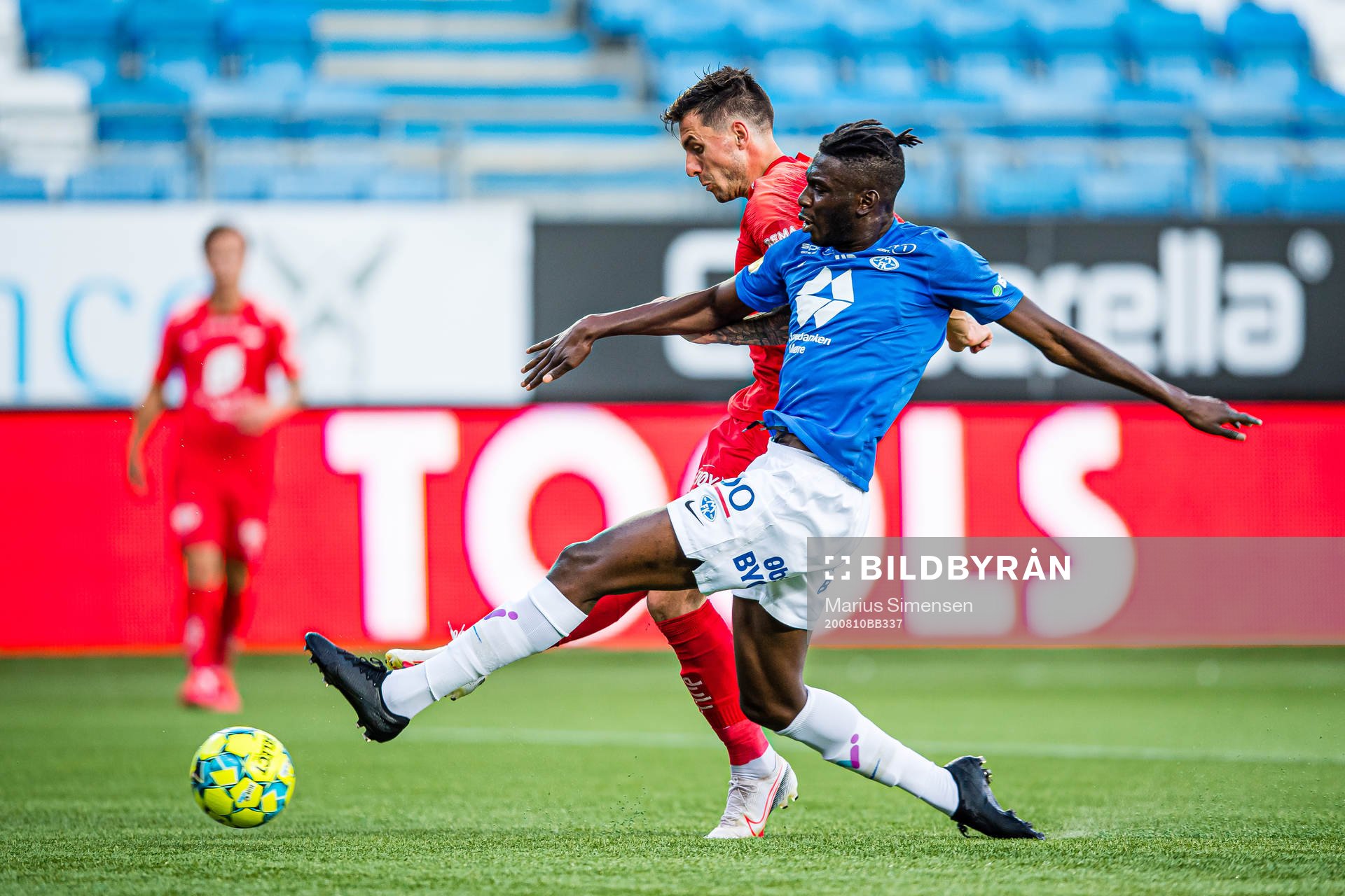 Daniel Alexander Pedersen of Brann scores the 0-1 goal