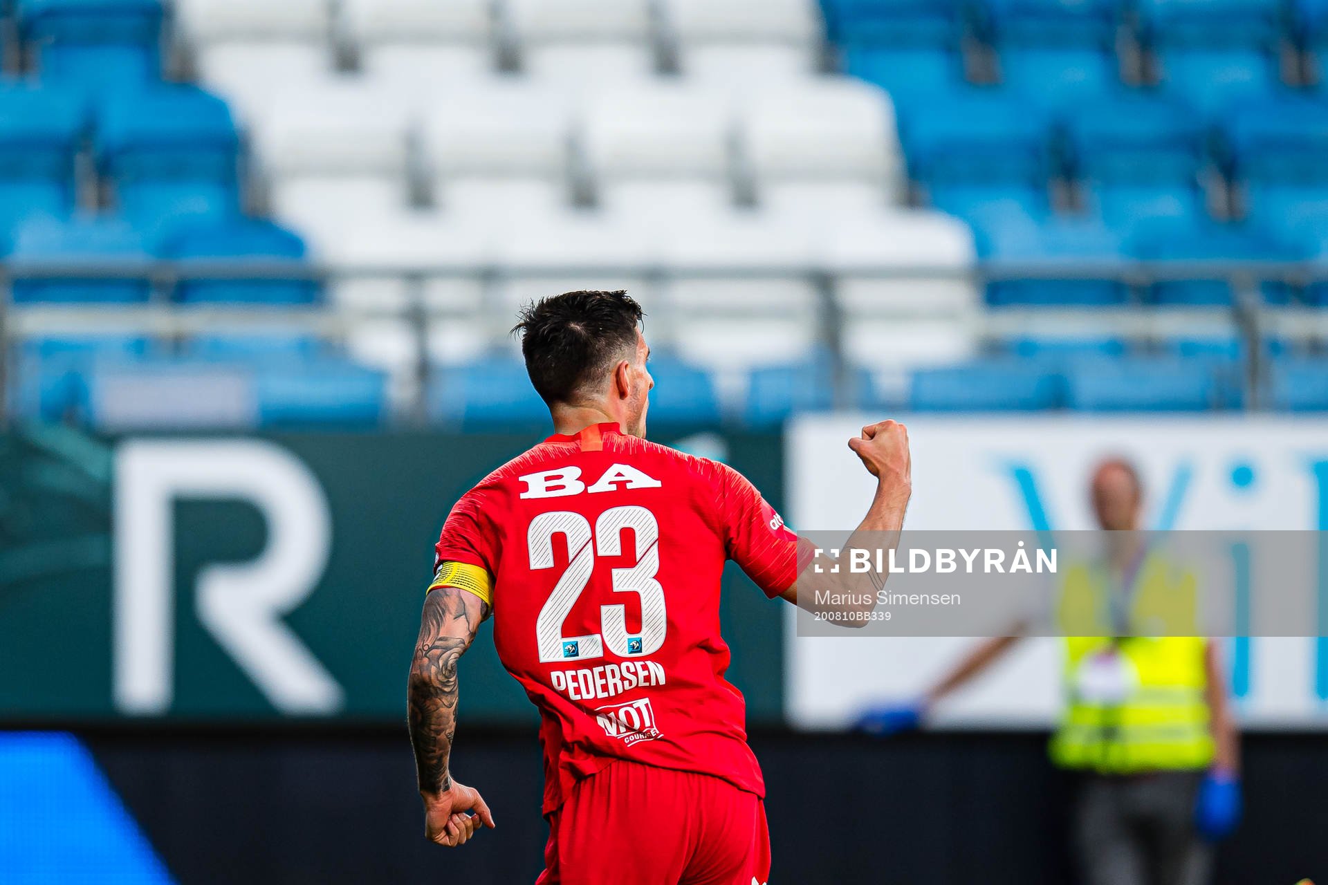 Daniel Alexander Pedersen of Brann celebrates