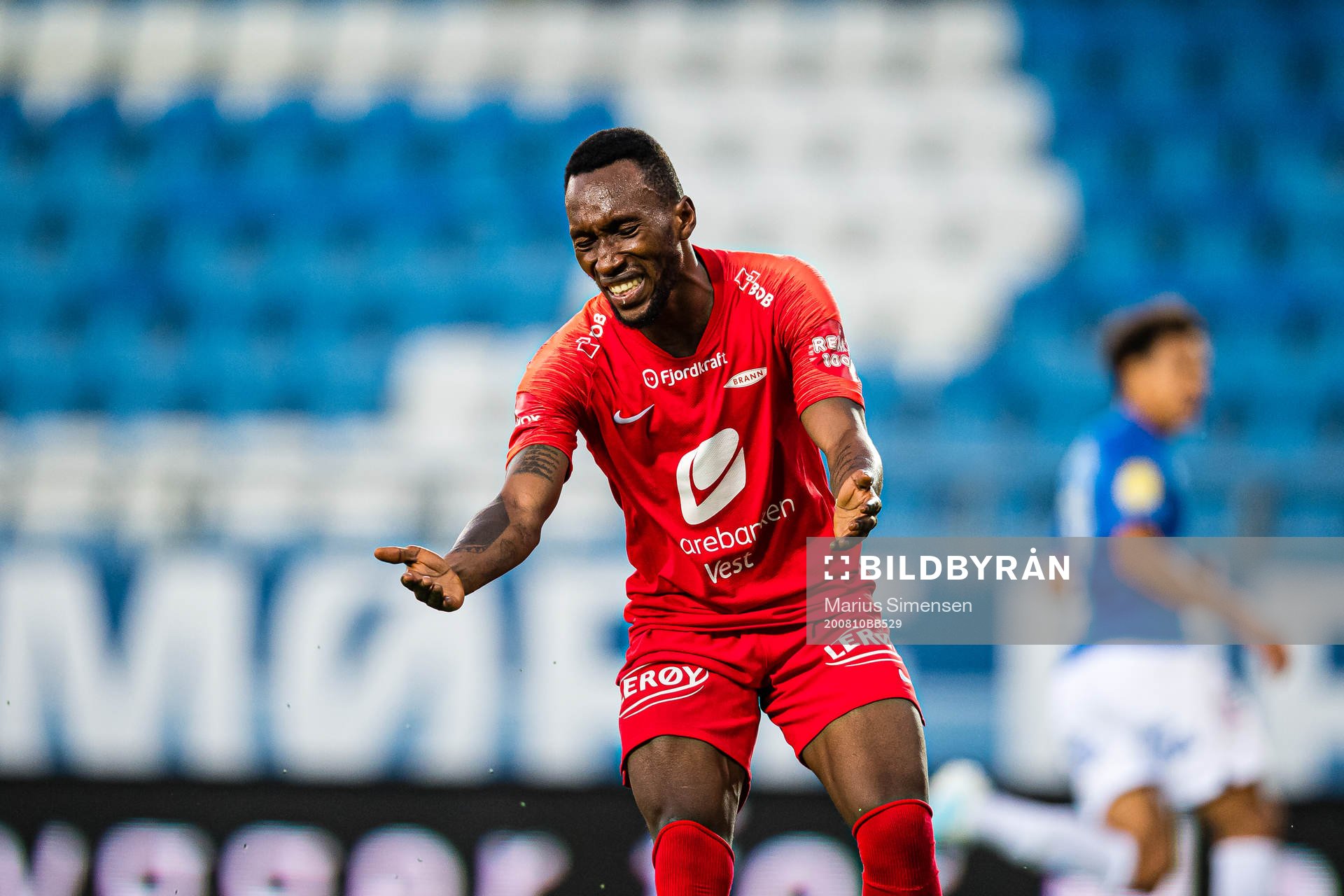 Karamoko Daouda Bamba of Brann reacts