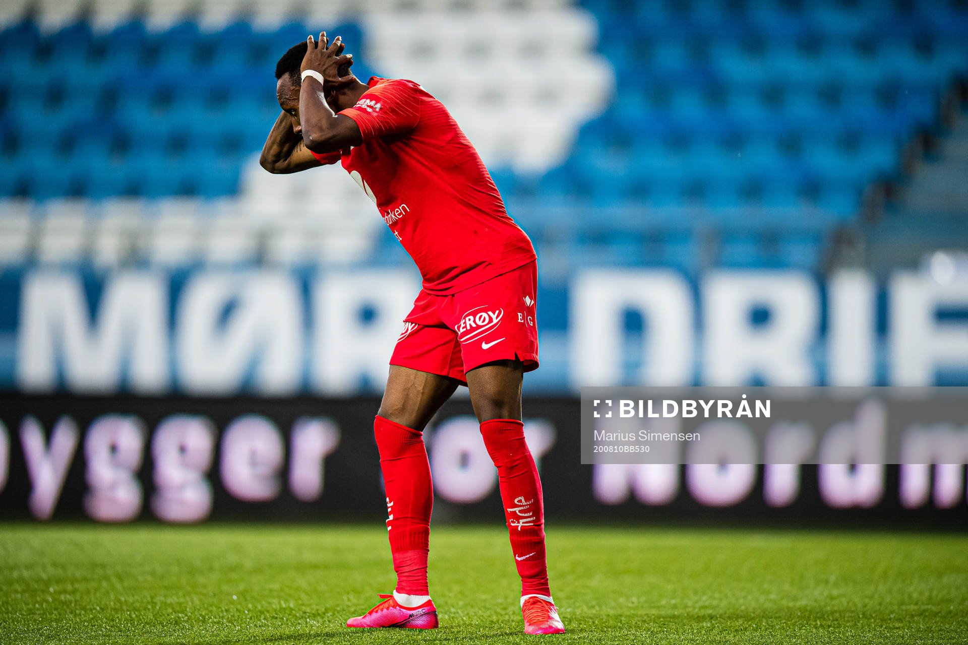 Karamoko Daouda Bamba of Brann reacts