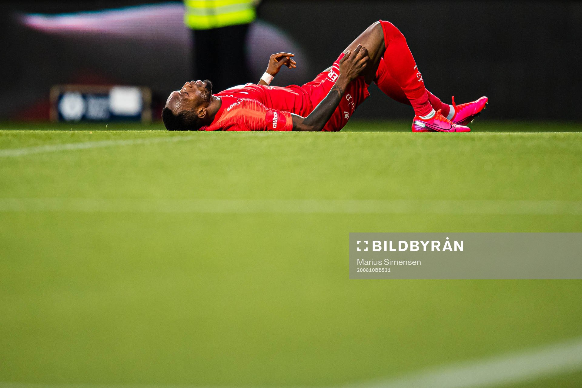 Karamoko Daouda Bamba of Brann reacts