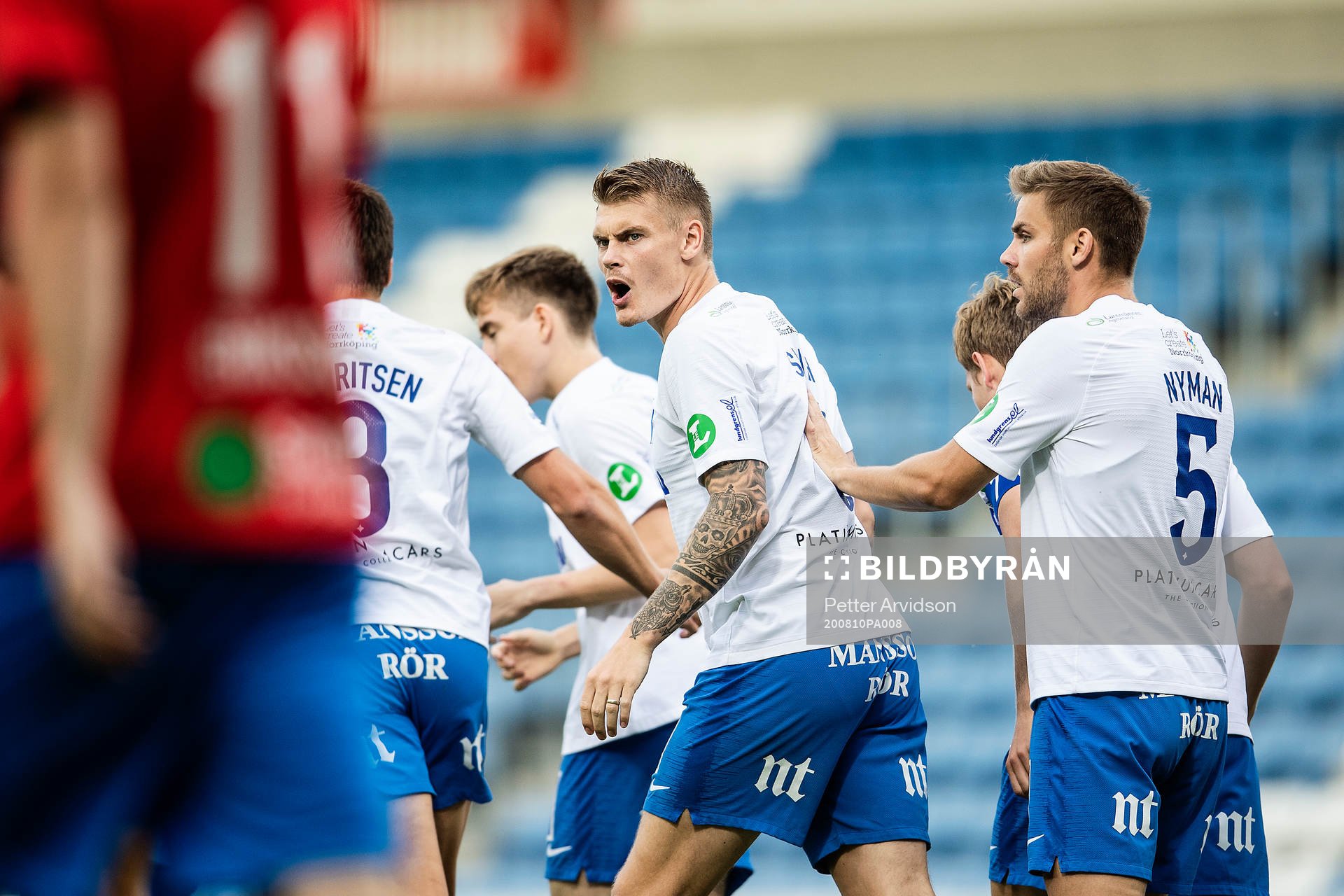 IFK Norrköpings Eric Smith jublar