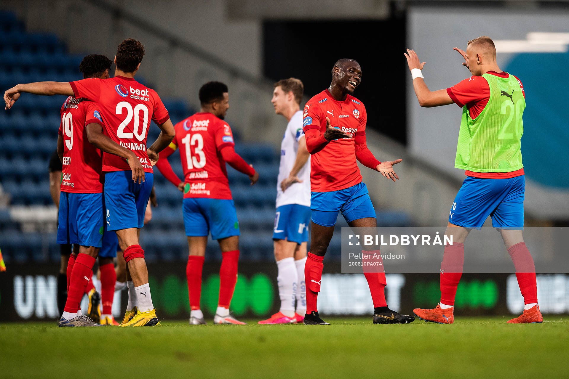 Helsingborgs Ravy Tsouka Dozi och Jakob Voelkerling Persson
