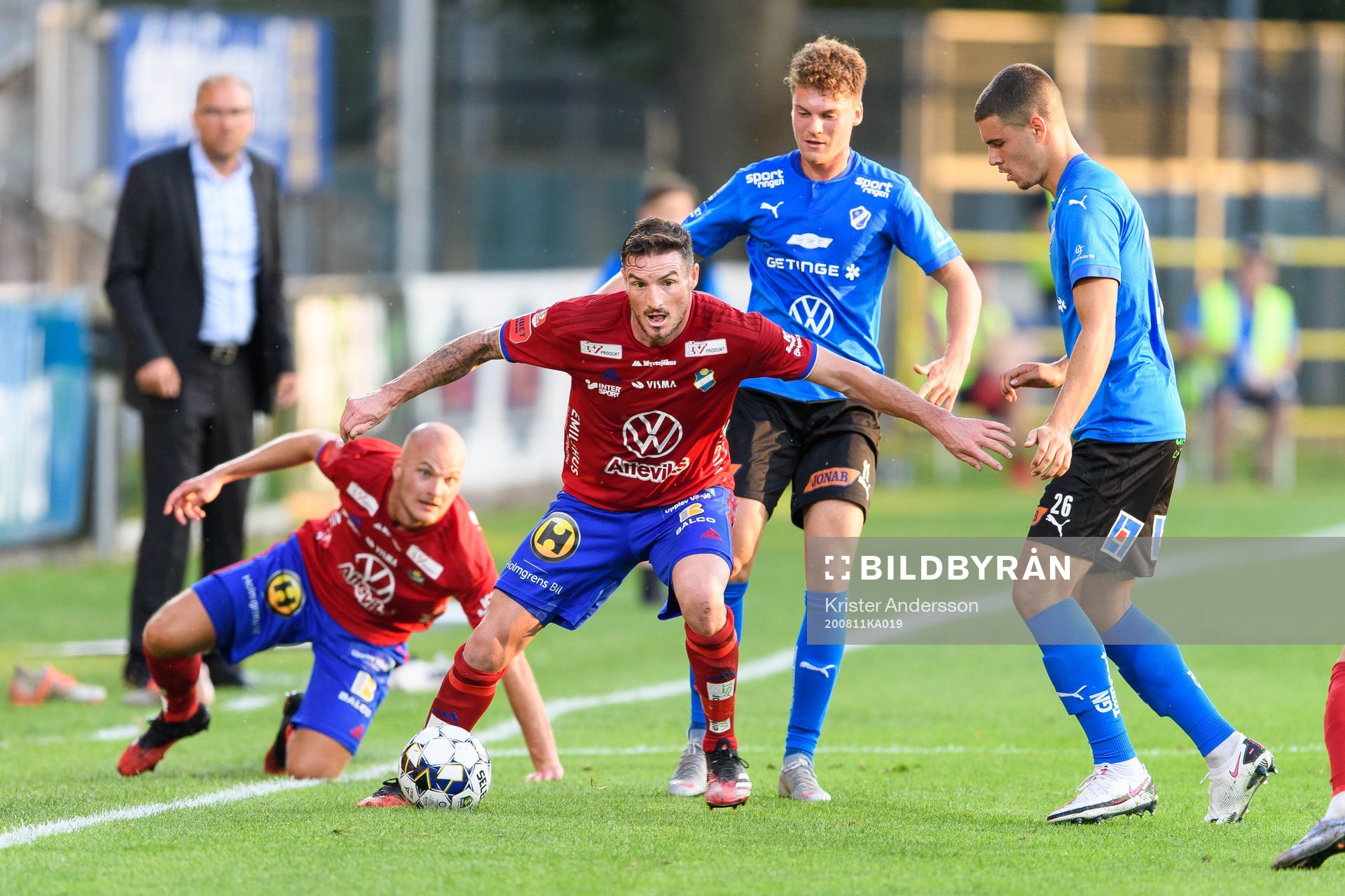 Östers James Keene och Halmstads Samuel Kroon och Edvin