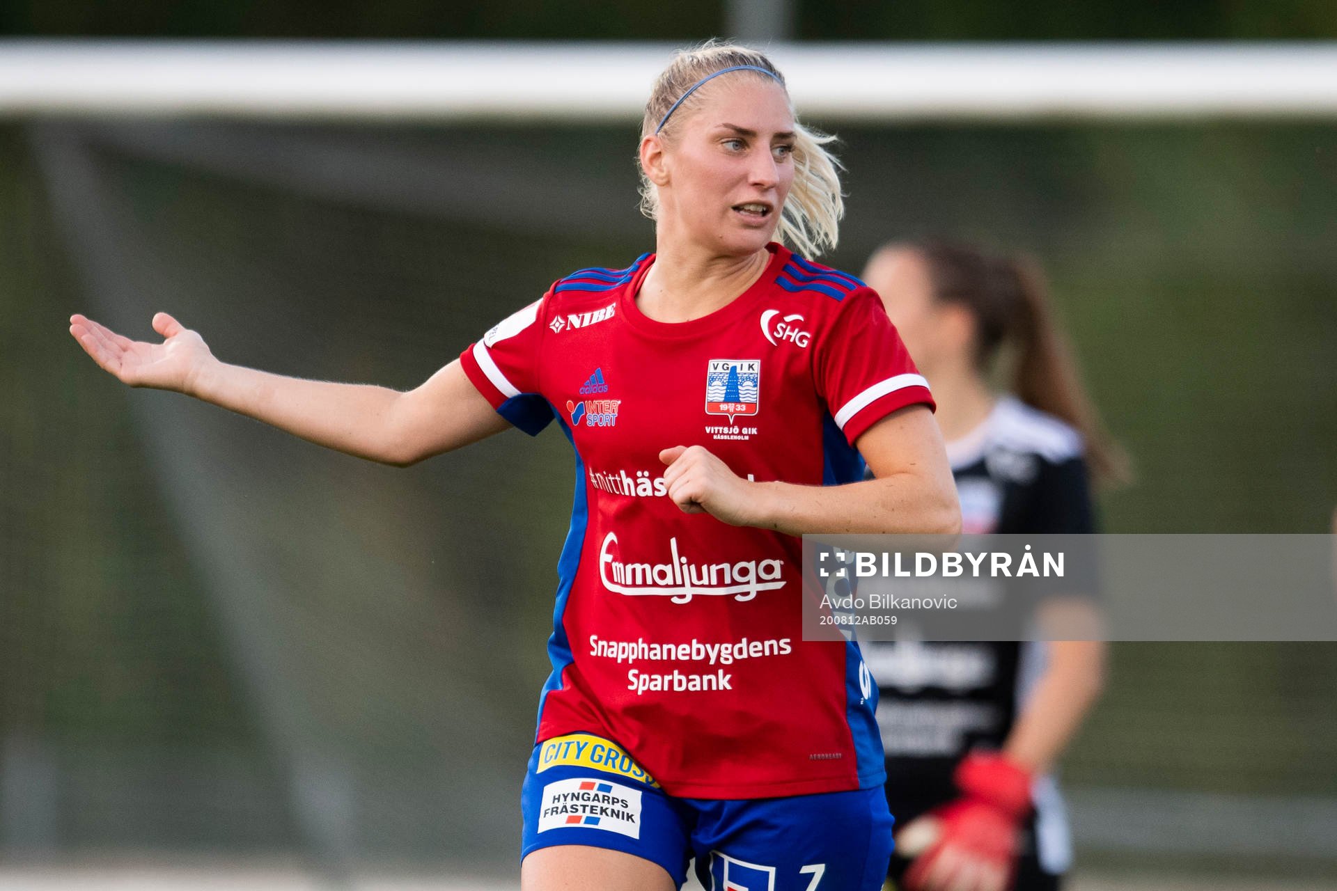 Vittsjös Malin Winberg agerar