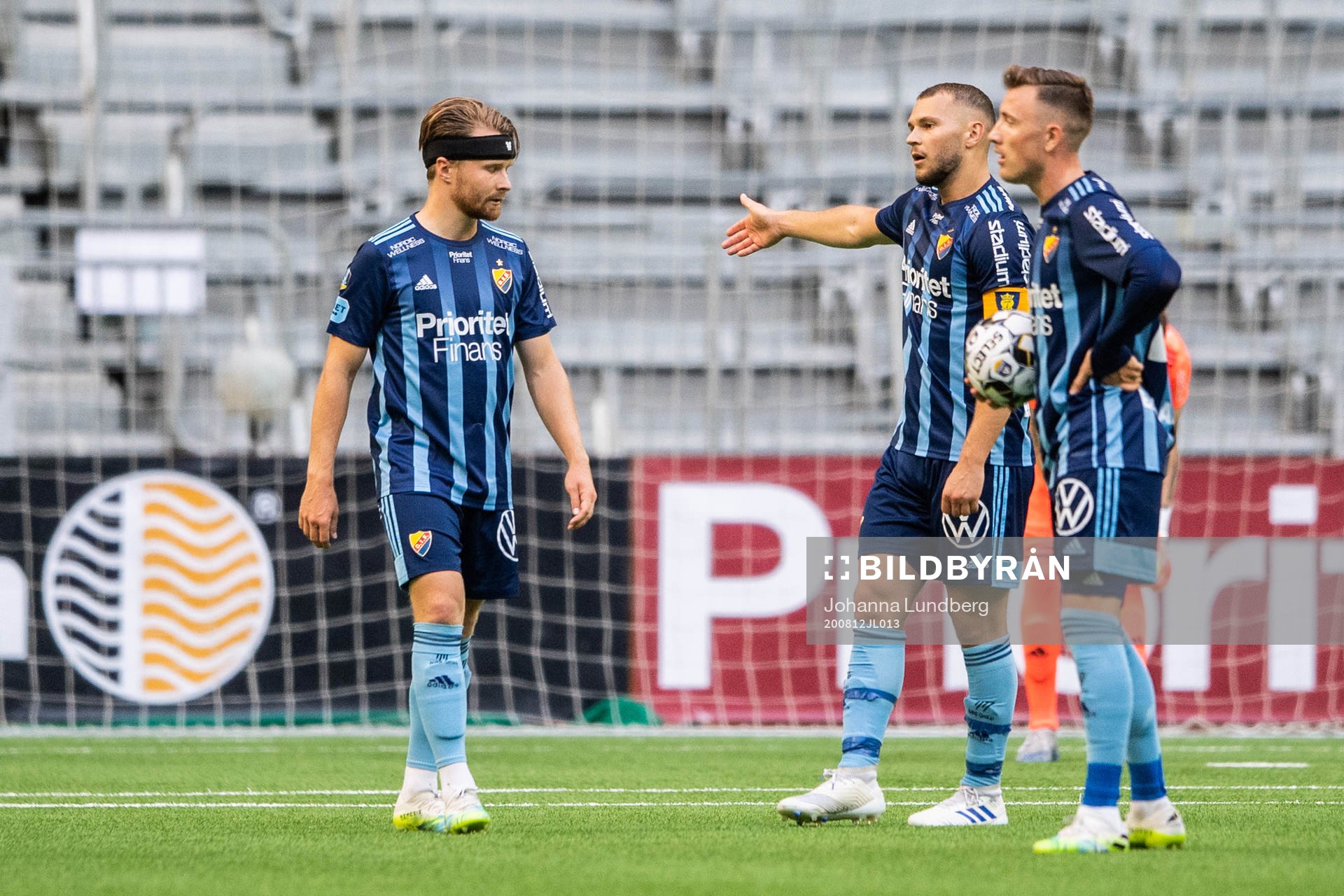 Djurgårdens Jacob Une Larsson, Jesper Karlström och
