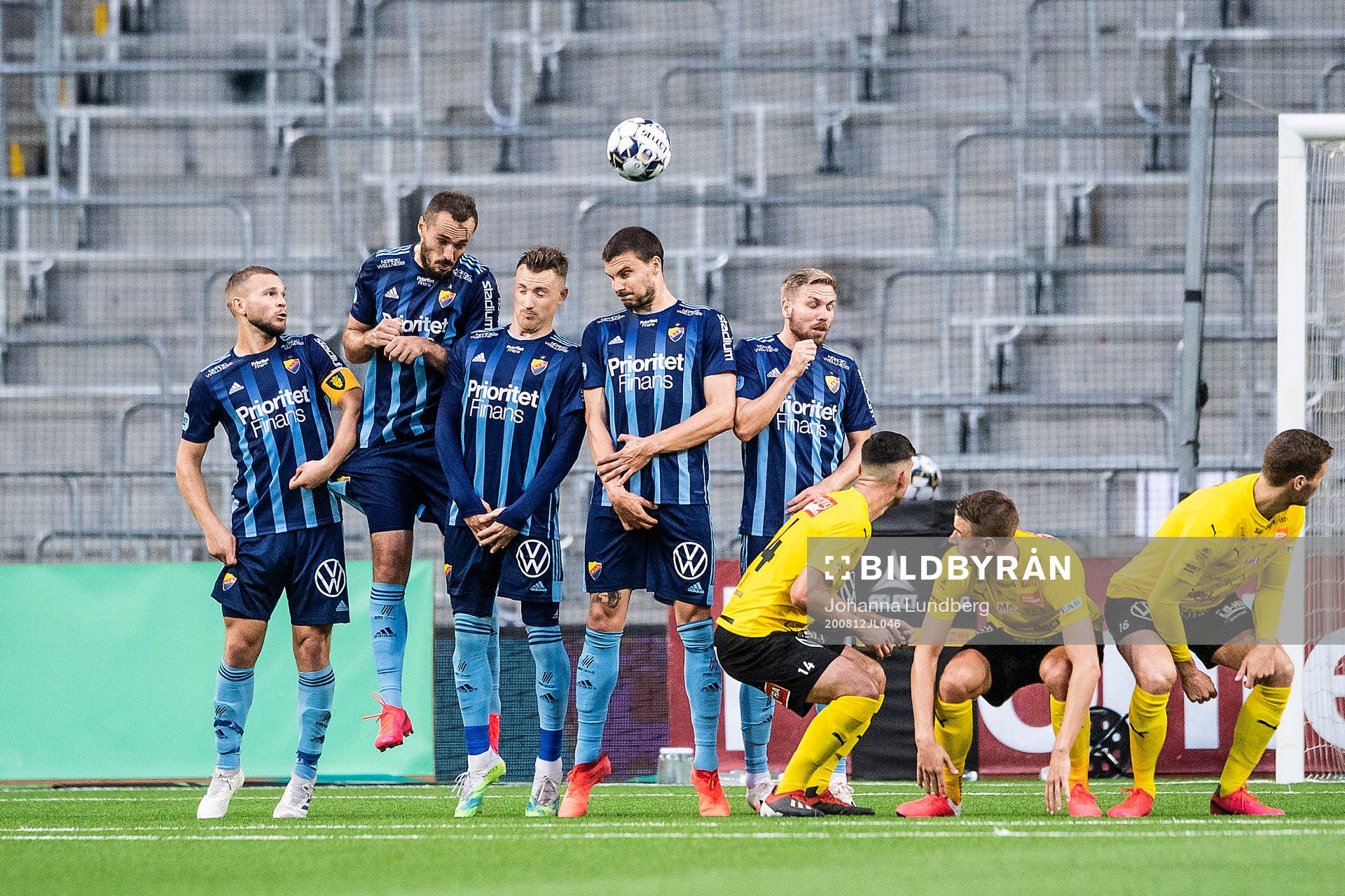 Djurgårdens Jesper Karlström, Emir Kujovic, Fredrik